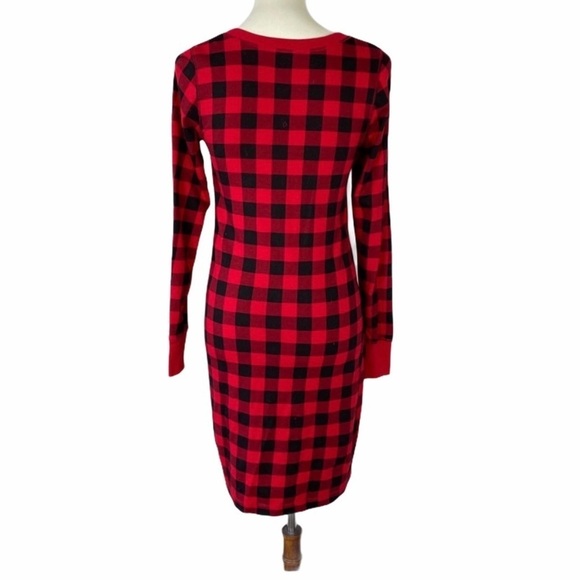 Little Blue House Snowshoe Pajama Dress Red XS - Picture 3 of 8